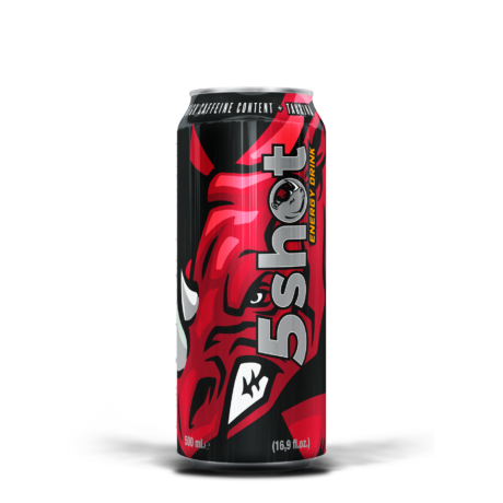 5 SHOTS ENERGIZANTE LATA 24/500ml