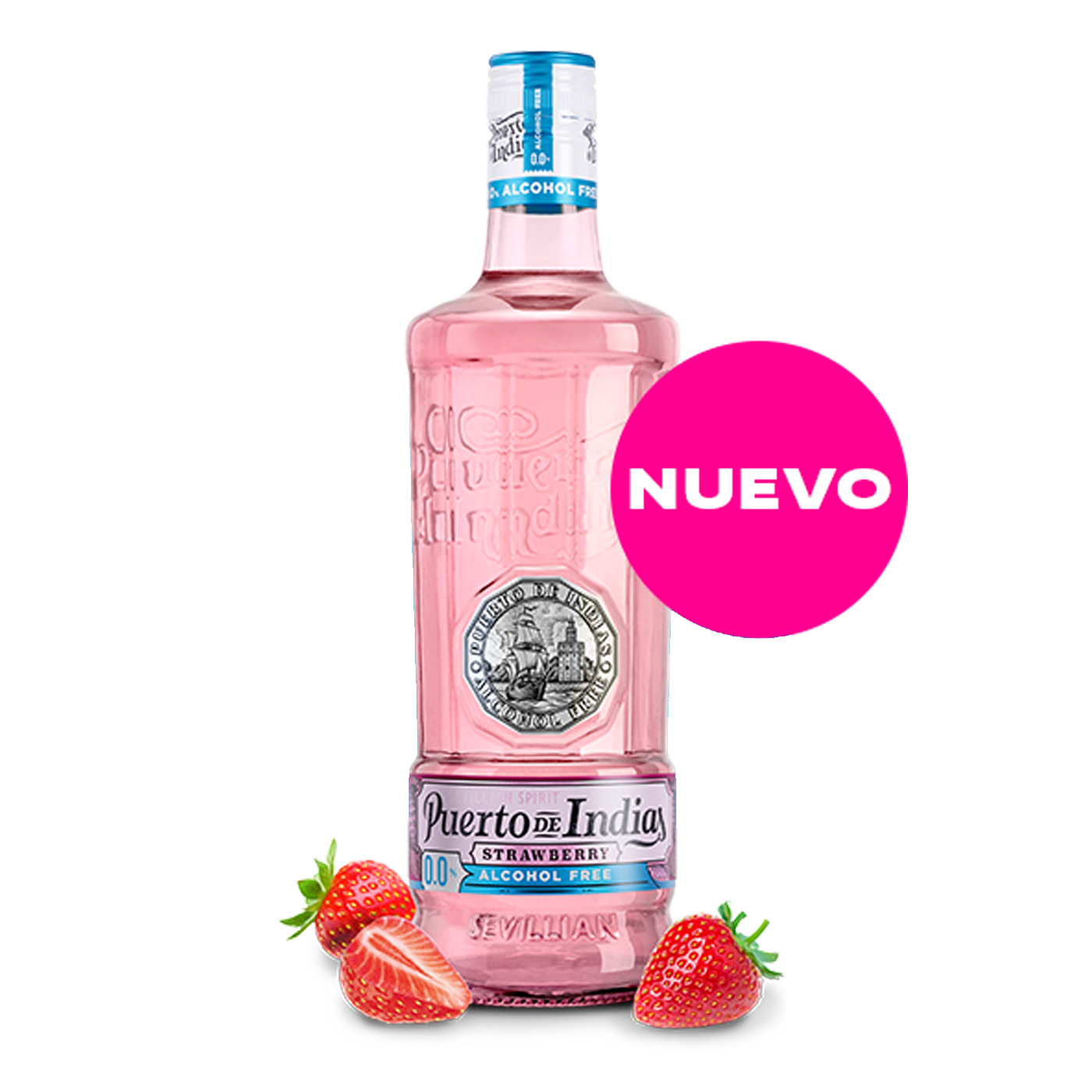GINEBRA PUERTO DE INDIAS STRAW. 0.0% ALC 6/700ml