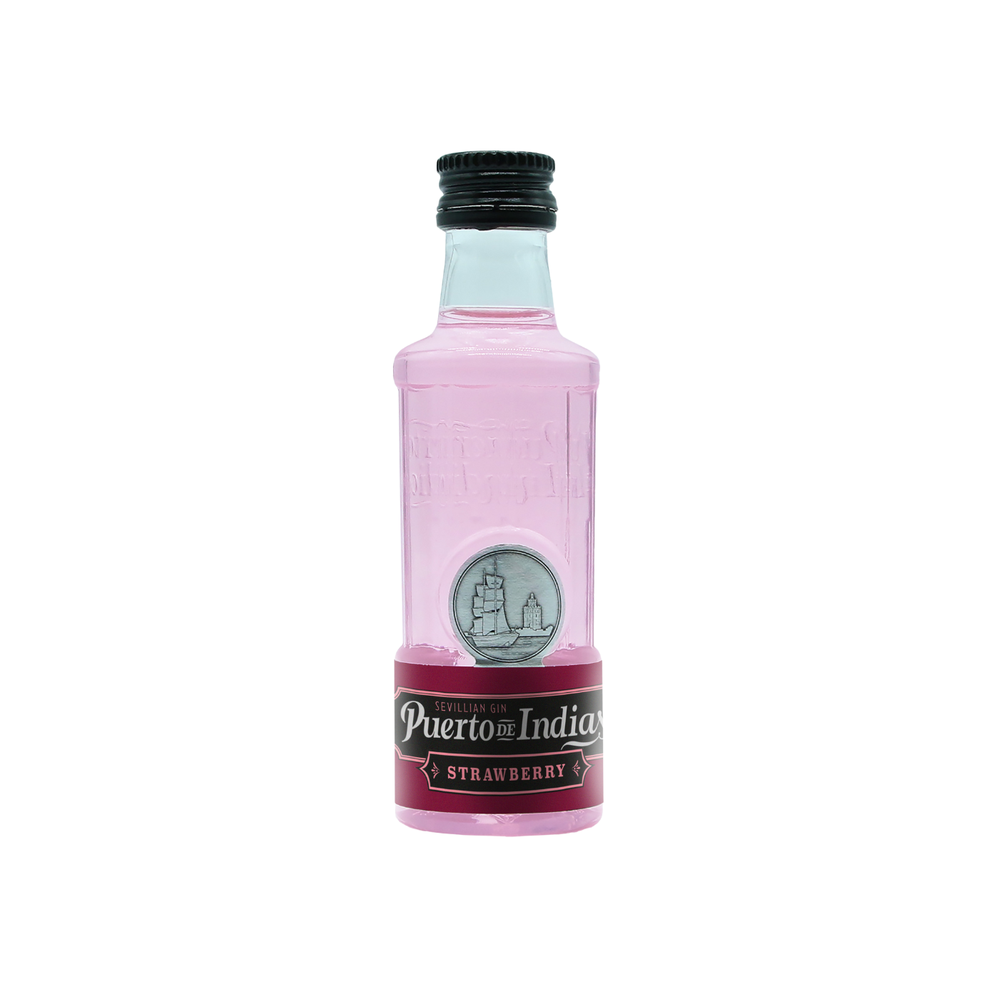GINEBRA PUERTO DE INDIAS STRAW. MINI 50ml. 1/50ml